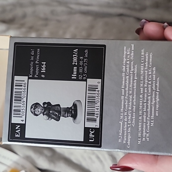 Kaspersky is da! Puppet princess goebel Hummel vintage with box 2103/A 1999 - Picture 11 of 13